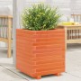 Solid wax brown pine wood planter 40x40x49.5 cm by vidaXL, Pots and planters - Ref: Foro24-3282511, Price: 108,56 €, Discount: %