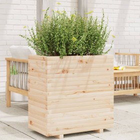 Jardinera madera maciza de pino 70x40x72 cm de vidaXL, Maceteros y jardineras - Ref: Foro24-3282629, Precio: 165,99 €, Descue...