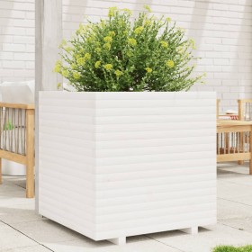 Solid white pine wood planter 70x70x72 cm by vidaXL, Pots and planters - Ref: Foro24-3282620, Price: 250,99 €, Discount: %