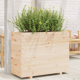 Jardinera madera maciza de pino 90x40x72 cm de vidaXL, Maceteros y jardineras - Ref: Foro24-3282634, Precio: 193,99 €, Descue...