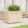 Jardinera madera maciza de pino 90x40x72 cm de vidaXL, Maceteros y jardineras - Ref: Foro24-3282634, Precio: 193,99 €, Descue...