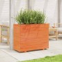 Solid wax brown pine wood planter 90x40x72 cm by vidaXL, Pots and planters - Ref: Foro24-3282636, Price: 232,86 €, Discount: %