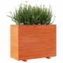 Solid wax brown pine wood planter 90x40x72 cm by vidaXL, Pots and planters - Ref: Foro24-3282636, Price: 232,86 €, Discount: %