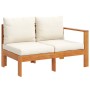 Gartensofa-Set mit Kissen 5-teilig aus massivem Akazienholz von vidaXL, Gartensets - Ref: Foro24-3214859, Preis: 712,12 €, Ra...