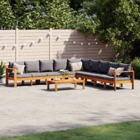 Garden sofa set with cushions 6 pieces solid acacia wood by vidaXL, Garden sets - Ref: Foro24-3214867, Price: 863,99 €, Disco...