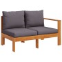 Garden sofa set with cushions 6 pieces solid acacia wood by vidaXL, Garden sets - Ref: Foro24-3214867, Price: 863,64 €, Disco...