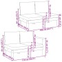 Gartensofa-Set mit Kissen 6-teilig aus massivem Akazienholz von vidaXL, Gartensets - Ref: Foro24-3214867, Preis: 863,64 €, Ra...