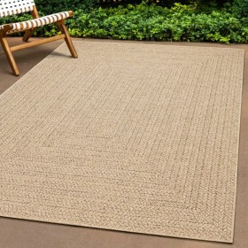 ZIZUR-Teppich in Jute-Optik für drinnen und draußen, 120 x 120 cm von vidaXL, Teppiche - Ref: Foro24-4006154, Preis: 54,84 €,...