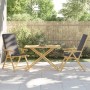 Bamboo folding garden table 110x55x75 cm by vidaXL, Garden tables - Ref: Foro24-365879, Price: 80,99 €, Discount: %