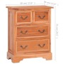 Cómoda con cajones de madera maciza de caoba de vidaXL, Cajoneras - Ref: Foro24-288833, Precio: 184,69 €, Descuento: %