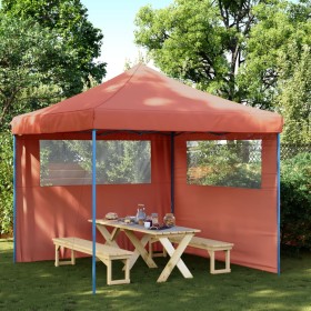 Pop-Up Folding Party Tent 2 Terracotta Side Walls by vidaXL, Tents and gazebos - Ref: Foro24-4004926, Price: 135,45 €, Discou...