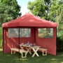 Folding Pop-Up Party Tent with 2 Burgundy Side Walls by vidaXL, Tents and gazebos - Ref: Foro24-4004924, Price: 135,99 €, Dis...