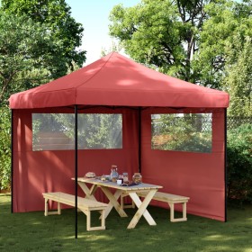 Folding Pop-Up Party Tent with 2 Burgundy Side Walls by vidaXL, Tents and gazebos - Ref: Foro24-4004924, Price: 141,67 €, Dis...