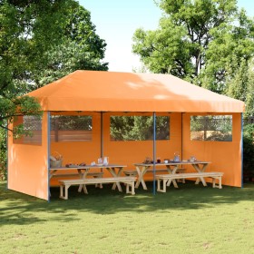 Pop-Up Faltpartyzelt 3 Seitenwände Orange von vidaXL, Zelte und Pavillons - Ref: Foro24-4004945, Preis: 207,27 €, Rabatt: %