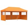 Tienda de fiesta plegable Pop-Up 3 paredes laterales naranja de vidaXL, Carpas y cenadores - Ref: Foro24-4004945, Precio: 207...