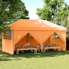 Pop-Up Faltpartyzelt 4 Seitenwände Orange von vidaXL, Zelte und Pavillons - Ref: Foro24-4004953, Preis: 235,66 €, Rabatt: %