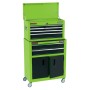 Draper Tools Rolling tool cabinet and chest green 61.6x33x99.8cm by Draper Tools, Tool cabinets - Ref: Foro24-429542, Price: ...