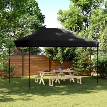 Black Pop-Up folding party tent 440x292x315 cm by vidaXL, Tents and gazebos - Ref: Foro24-4004966, Price: 147,43 €, Discount: %