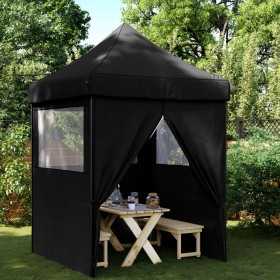 Pop-Up-Faltzelt mit 4 schwarzen Seitenwänden von vidaXL, Zelte und Pavillons - Ref: Foro24-4005006, Preis: 142,99 €, Rabatt: %