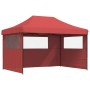 Pop-Up Folding Party Tent 3 Side Walls Burgundy by vidaXL, Tents and gazebos - Ref: Foro24-4005019, Price: 158,32 €, Discount: %