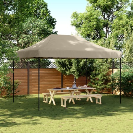 Taupefarbenes Pop-Up-Faltpartyzelt 410 x 279 x 315 cm von vidaXL, Zelte und Pavillons - Ref: Foro24-4005010, Preis: 132,04 €,...