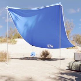 Beach awning with blue sand anchors 214x236 cm by vidaXL, tents - Ref: Foro24-4008641, Price: 76,99 €, Discount: %