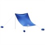 Toldo de playa con anclas de arena azul 214x236 cm de vidaXL, Tiendas de campaña - Ref: Foro24-4008641, Precio: 76,99 €, Desc...