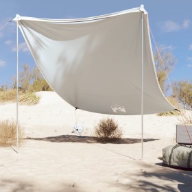 Beach awning with gray sand anchors 214x236 cm by vidaXL, tents - Ref: Foro24-4008643, Price: 76,42 €, Discount: %