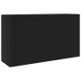 Aparador de madera contrachapada negro 120x36x69 cm de vidaXL, Aparadores - Ref: Foro24-801842, Precio: 124,74 €, Descuento: %