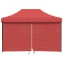 Pop-Up Folding Party Tent 4 Burgundy Side Walls by vidaXL, Tents and gazebos - Ref: Foro24-4005027, Price: 169,12 €, Discount: %