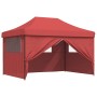 Pop-Up Folding Party Tent 4 Burgundy Side Walls by vidaXL, Tents and gazebos - Ref: Foro24-4005027, Price: 169,12 €, Discount: %