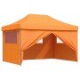 Pop-Up Faltpartyzelt 4 Seitenwände Orange von vidaXL, Zelte und Pavillons - Ref: Foro24-4005025, Preis: 195,20 €, Rabatt: %