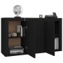 Aparador de madera contrachapada negro 120x36x69 cm de vidaXL, Aparadores - Ref: Foro24-801842, Precio: 124,74 €, Descuento: %