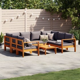 Garden sofa set with cushions 6 pieces solid acacia wood by vidaXL, Garden sets - Ref: Foro24-3214865, Price: 823,77 €, Disco...