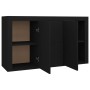 Aparador de madera contrachapada negro 120x36x69 cm de vidaXL, Aparadores - Ref: Foro24-801842, Precio: 124,74 €, Descuento: %