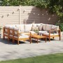 Garden sofa set with cushions 6 pieces solid acacia wood by vidaXL, Garden sets - Ref: Foro24-3214852, Price: 842,91 €, Disco...