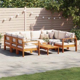 Garden sofa set with cushions 6 pieces solid acacia wood by vidaXL, Garden sets - Ref: Foro24-3214852, Price: 790,99 €, Disco...