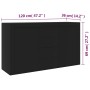 Black plywood sideboard 120x36x69 cm by vidaXL, Sideboards - Ref: Foro24-801842, Price: 124,74 €, Discount: %