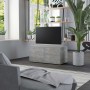 Concrete gray plywood TV cabinet 80x34x36 cm by vidaXL, TV Furniture - Ref: Foro24-801854, Price: 48,30 €, Discount: %