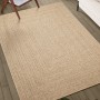 Alfombra ZIZUR apariencia de yute interior exterior 240x240 cm de vidaXL, Alfombras - Ref: Foro24-4006156, Precio: 145,15 €, ...