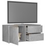 Mueble para TV madera contrachapada gris hormigón 80x34x36 cm de vidaXL, Muebles TV - Ref: Foro24-801854, Precio: 48,30 €, De...