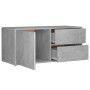 Mueble para TV madera contrachapada gris hormigón 80x34x36 cm de vidaXL, Muebles TV - Ref: Foro24-801854, Precio: 48,30 €, De...