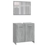 Sonoma gray plywood bathroom furniture set by vidaXL, Bathroom furniture - Ref: Foro24-815529, Price: 58,02 €, Discount: %