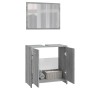 Set de muebles de baño madera contrachapada gris Sonoma de vidaXL, Muebles de baño - Ref: Foro24-815529, Precio: 58,02 €, Des...