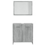 Set de muebles de baño madera contrachapada gris Sonoma de vidaXL, Muebles de baño - Ref: Foro24-815529, Precio: 58,02 €, Des...