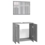 Set de muebles de baño madera contrachapada gris Sonoma de vidaXL, Muebles de baño - Ref: Foro24-815529, Precio: 58,02 €, Des...