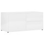 Glänzend weißer Sperrholz-TV-Schrank 80x34x36 cm von vidaXL, TV-Möbel - Ref: Foro24-801856, Preis: 53,52 €, Rabatt: %