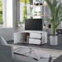 Mueble TV madera contrachapada blanco brillante 80x34x36 cm de vidaXL, Muebles TV - Ref: Foro24-801856, Precio: 54,09 €, Desc...