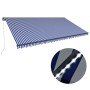 Toldo retráctil manual con luz LED azul y blanco 600x300 cm de vidaXL, Toldos - Ref: Foro24-3051272, Precio: 512,73 €, Descue...