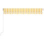 Toldo retráctil manual con LED amarillo y blanco 450x300 cm de vidaXL, Toldos - Ref: Foro24-3068923, Precio: 365,20 €, Descue...